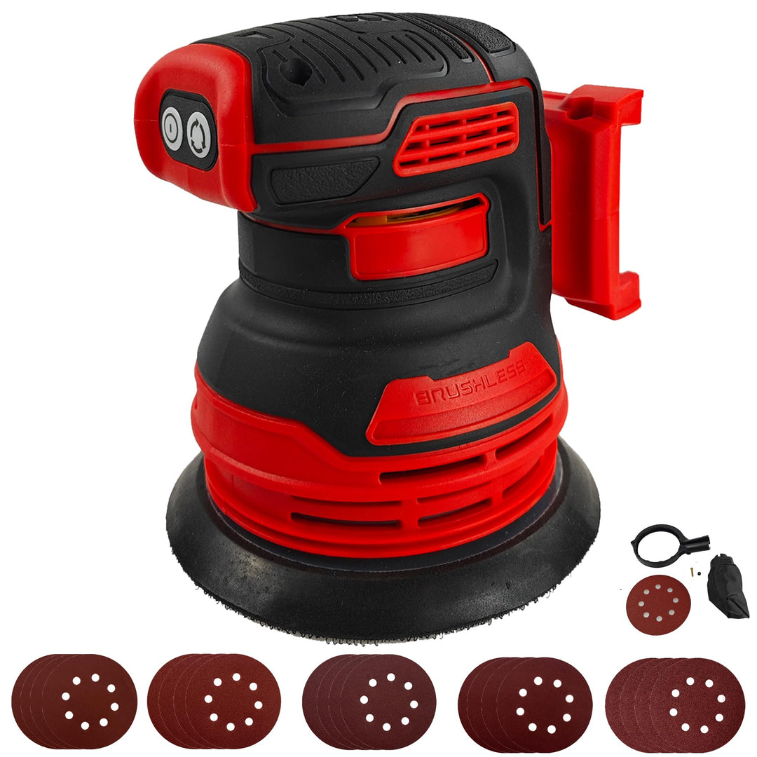 Bürstenloser Exzenterschleifer für Milwaukee M18 18V Akku, 12,7 cm Brushelss Elektrischer Handschlei