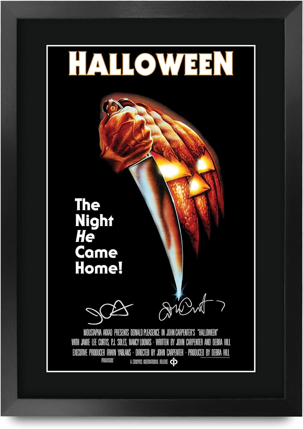 HWC Trading Halloween A3 Gerahmte Signiert Gedruckt Autogramme Bild Druck-Fotoanzeige Geschenk Für J