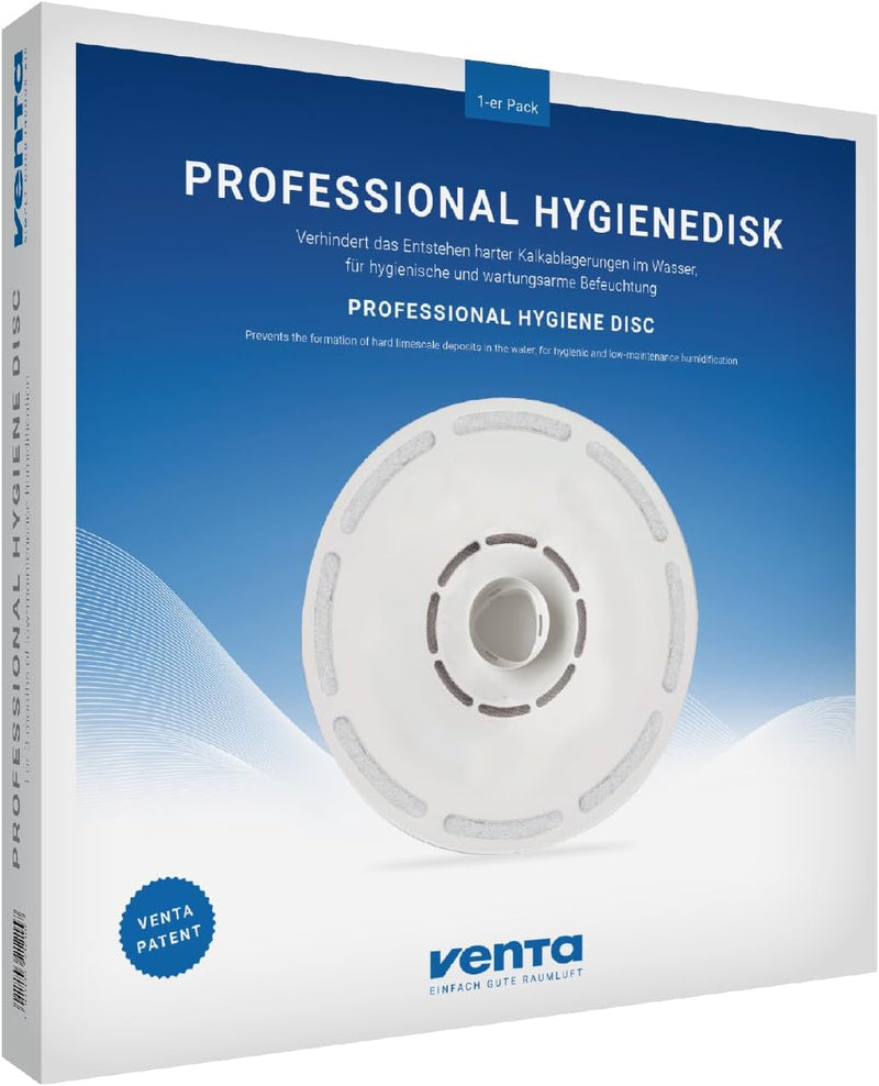 VENTA Professional Hygienedisk 1er, Zubehör für Professional AW902 und AH902 Weiss