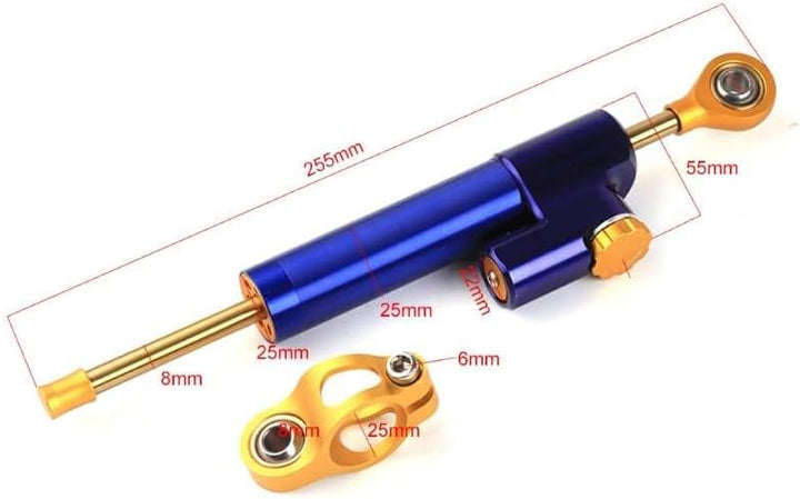 Motorrad Lenkungsdämpfer, Universal-Lenkungsdämpferstabilisator aus Aluminiumlegierung Dämpfer Stabi