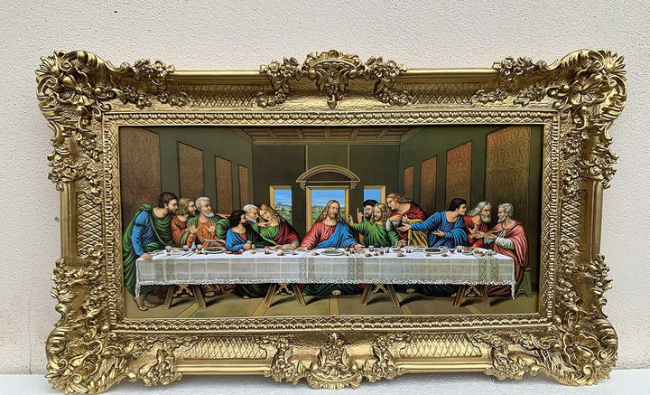 Das Letzte Abendmahl von Leonardo Da Vinci Jesus Christus 96x57 Jesus Christus Religiöses Wandbild A