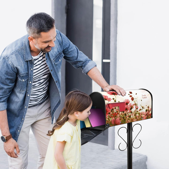 banjado® Amerikanischer Briefkasten individualisiert - US Mailbox/Letterbox mit Motiv Schmuckkörbche