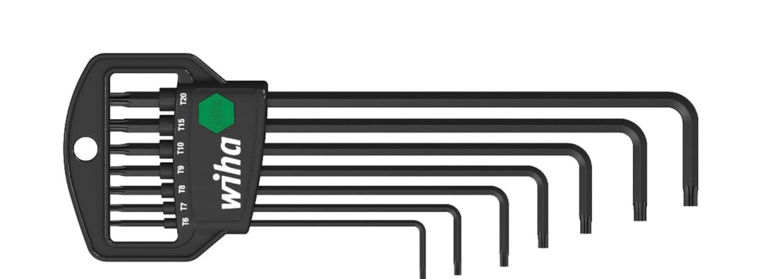 Wiha TORX Festhaltemechanik Magicspring Stiftschlüsselsatz im Classic Halter / Stiftschlüssel-Set mi