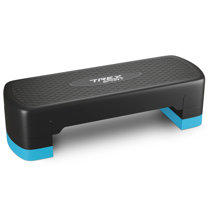 TREX SPORT Steppbrett für zuhause höhenverstellbar TX-030AS | 68×28×10/15/20cm Aerobic Stepper 3 Stu