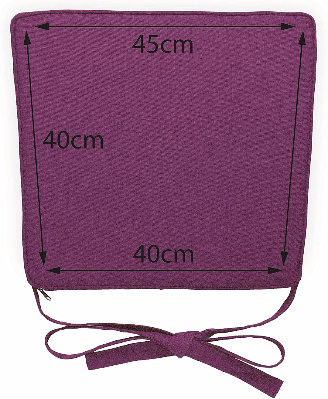 sunnypillow 4er Set Stuhlkissen 40 x 45 x 5cm | Polsterauflage Auflage für Stühle/Rattanstühle | Stu