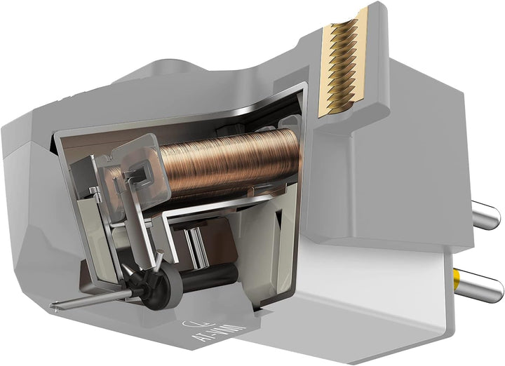 Audio Technica AT-VM95E/H Headshell/Dual Moving Magnet Cartridge Combo Kit (schwarz/grün)
