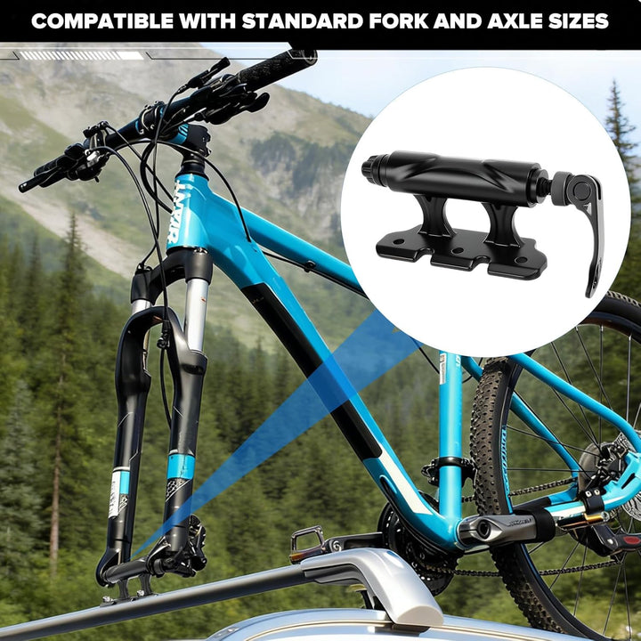 Fahrrad Gabelhalterung Steckachse Schnellspannhalterung für Fahrrad Dachträger Vorderradgabeln ØM5/M