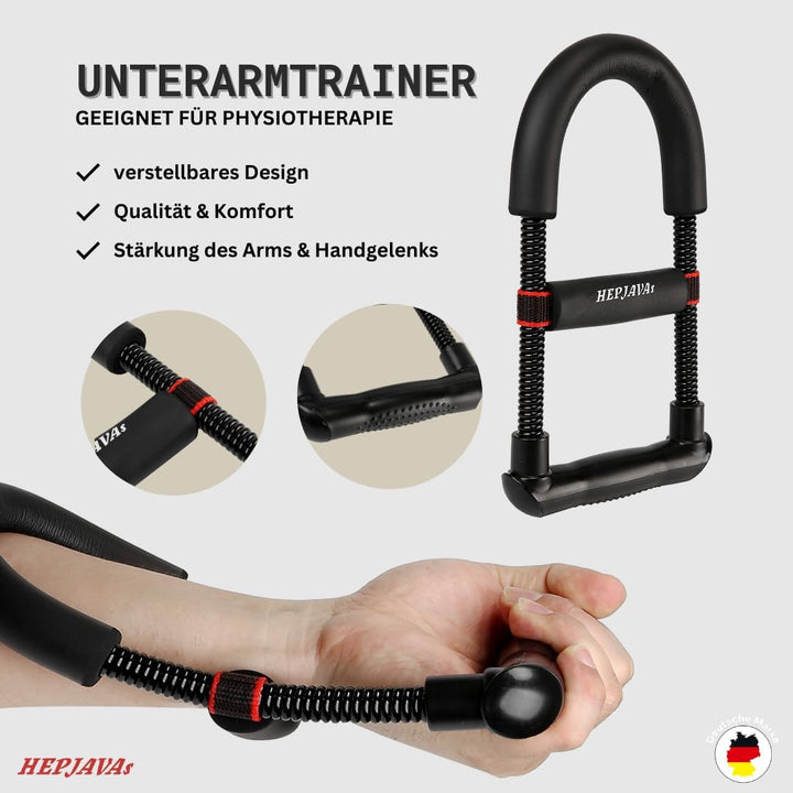 HEPJAVAs SIX-HANDKRAFT-SET 6in1 Handtrainer/Fingertrainer bestehend aus Griffkraft, Fingerdruck & Un