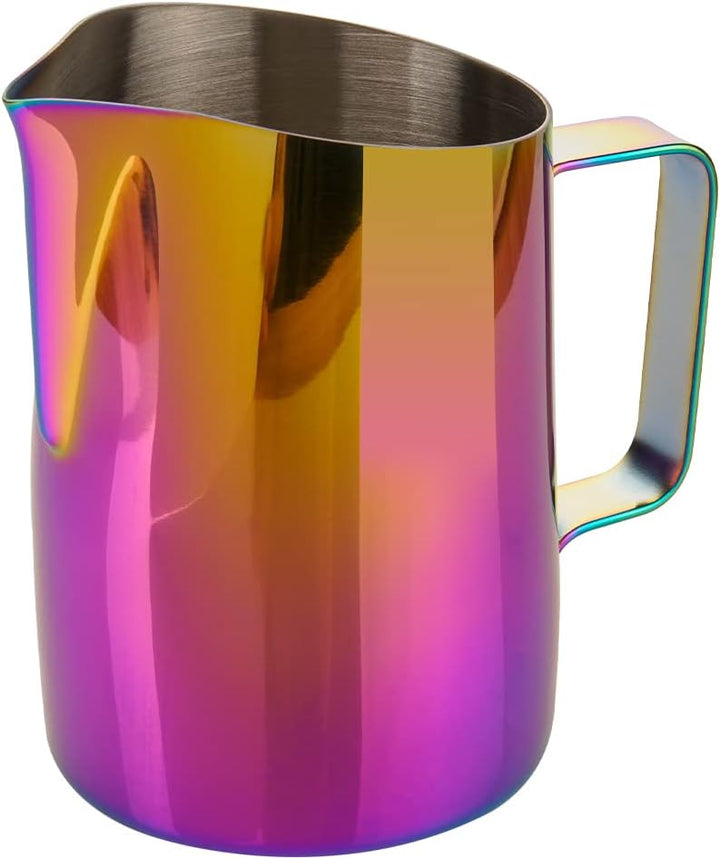 Milchaufschäumkrug mit Griff, 600 ml Edelstahl-Dampfkrug, Espresso-Milchaufschäumer, Tasse für Kaffe