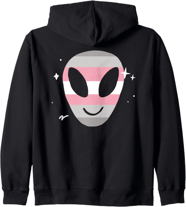 Demigirl Alien LGBTQIA Pride Flag Non-Binary Aesthetic Space Kapuzenjacke