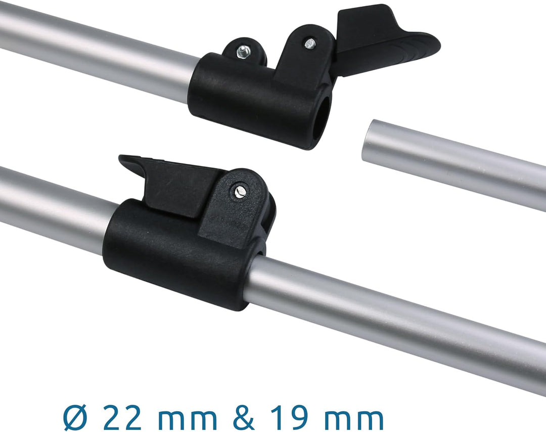your GEAR Pole Set Windbreak - Aluminum Stangen für Sicht- und Windschutz, teleskopierbar, 100-180 c