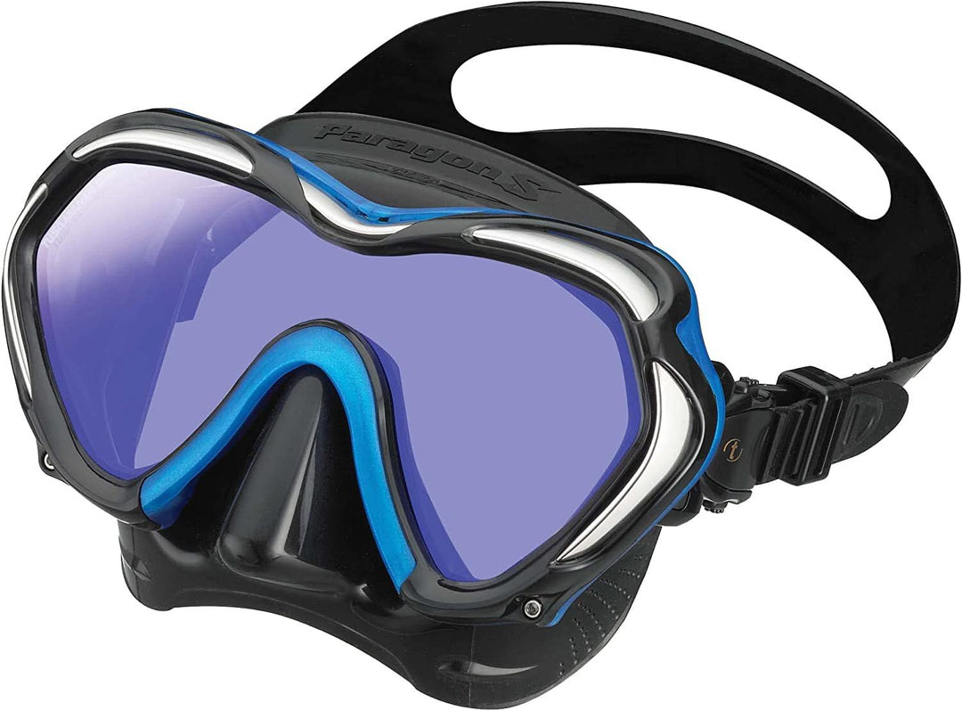 TUSA Paragon M2001SQB - Profi Tauchermaske Fishtail Blue, Fishtail Blue