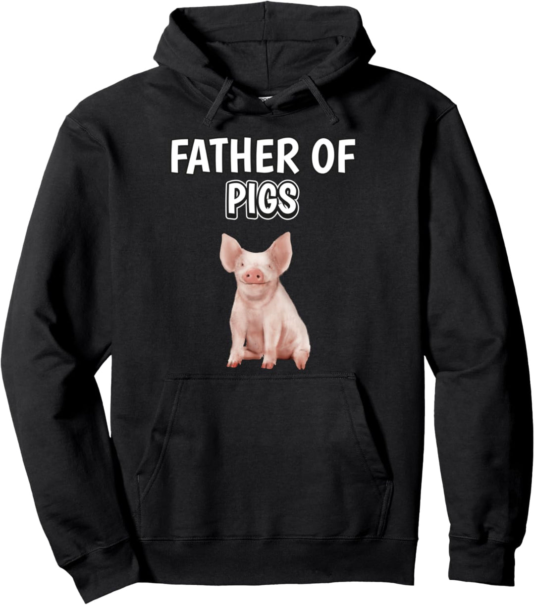 Herren Jungen Father Of Pigs Papa Vatertag Schwein Pullover Hoodie