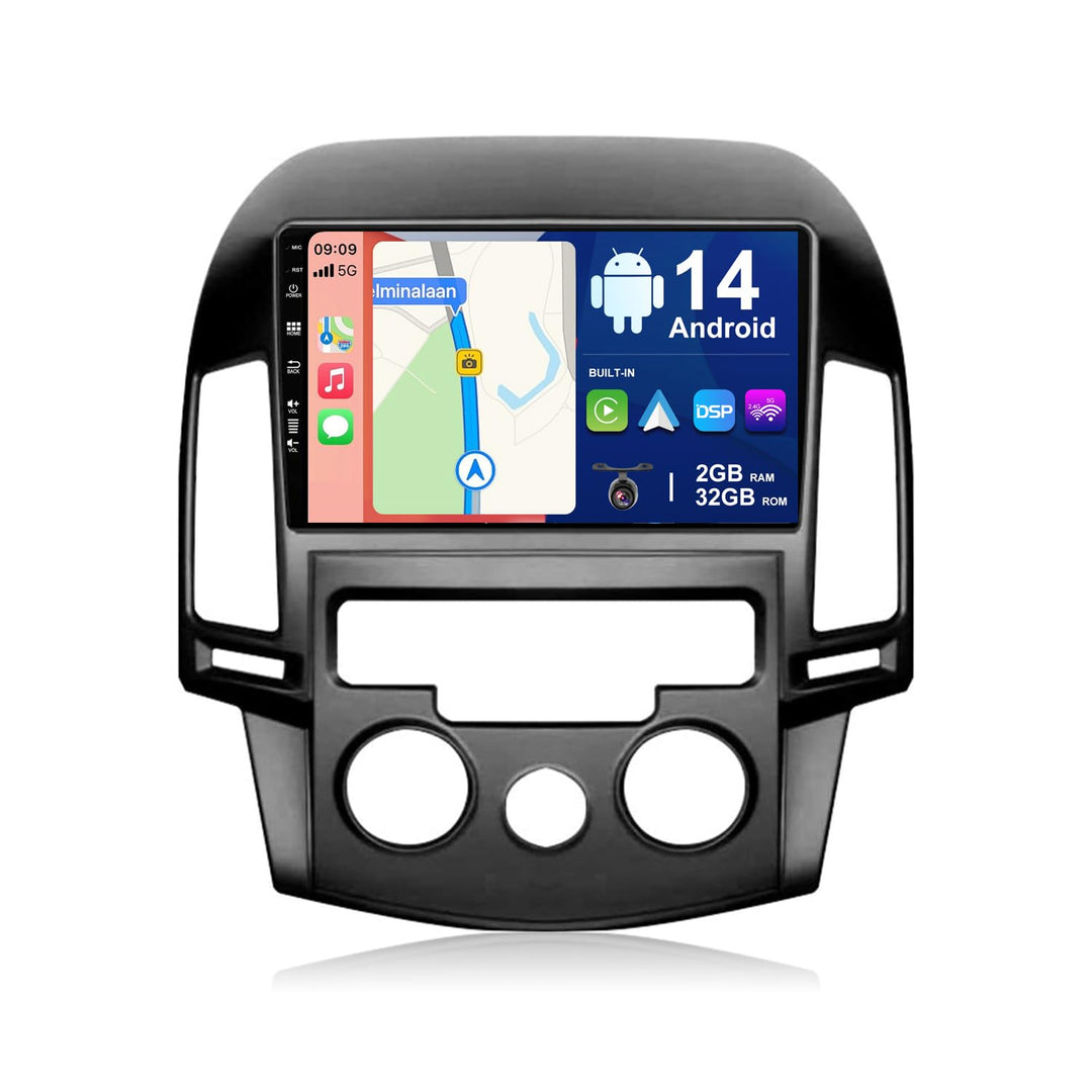 JOYX Android 12 Autoradio Mit 2.5D Passt für Hyundai I30 (2006-2011) - Rückfahrkamera KOSTENLOS - 2G