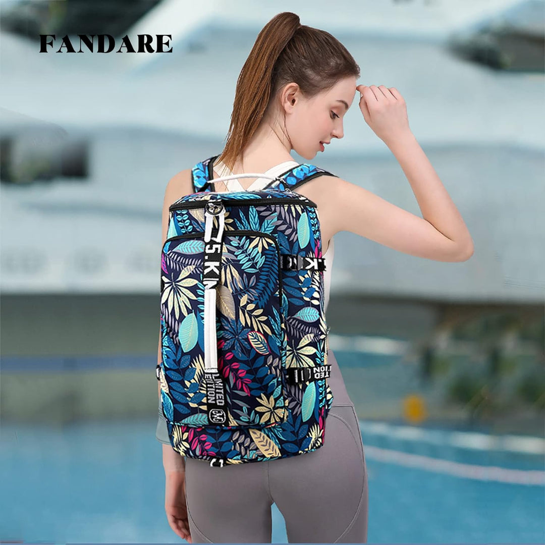 FANDARE Reisetaschen Sporttasche Laptop Tasche Damen Umhängetasche Herren Handgepäck Schultertasche