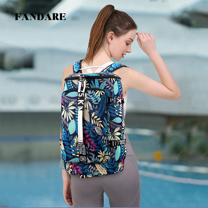 FANDARE Reisetaschen Sporttasche Laptop Tasche Damen Umhängetasche Herren Handgepäck Schultertasche