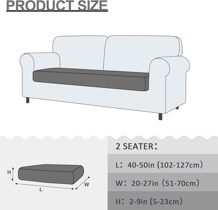 TAOCOCO Sofa Sitzkissenbezug, Elastischer Sofa Sitzkissenbezüge, Ajustable, Waschbar, Protection Meu