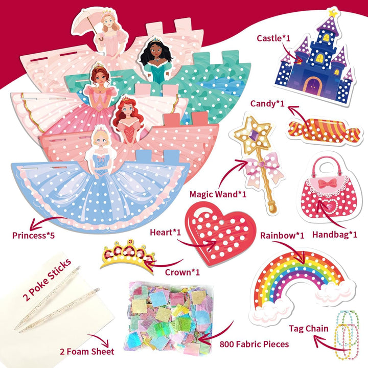 Afufu Poke-in Art Fun Bastelset Kinder 3 4 5 6 7 8 9 10 11 12 Jahre, DIY Kindertagsgeschenke Mädchen