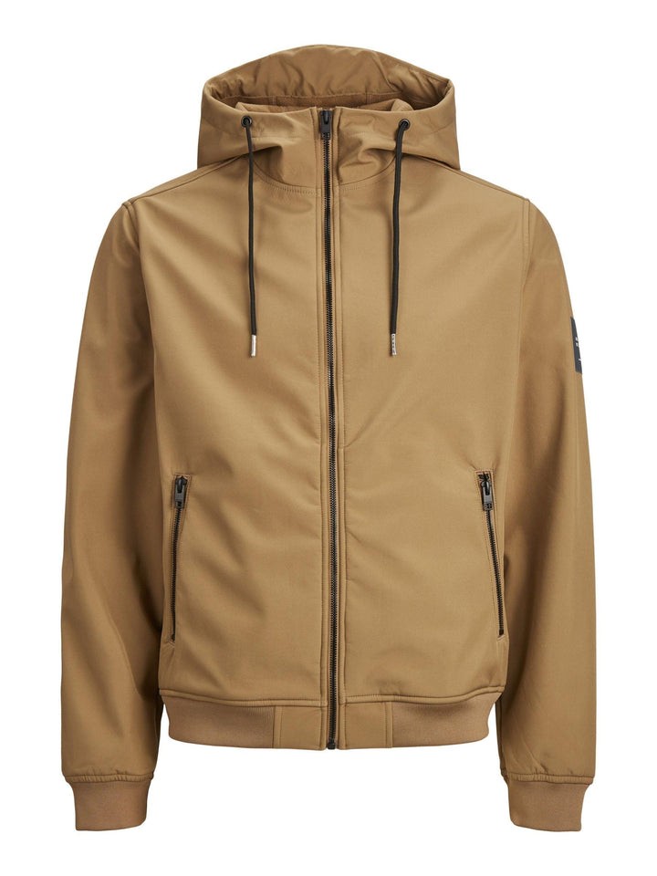 JACK & JONES Male Softshell Jacke Softshell Jacke, Otter