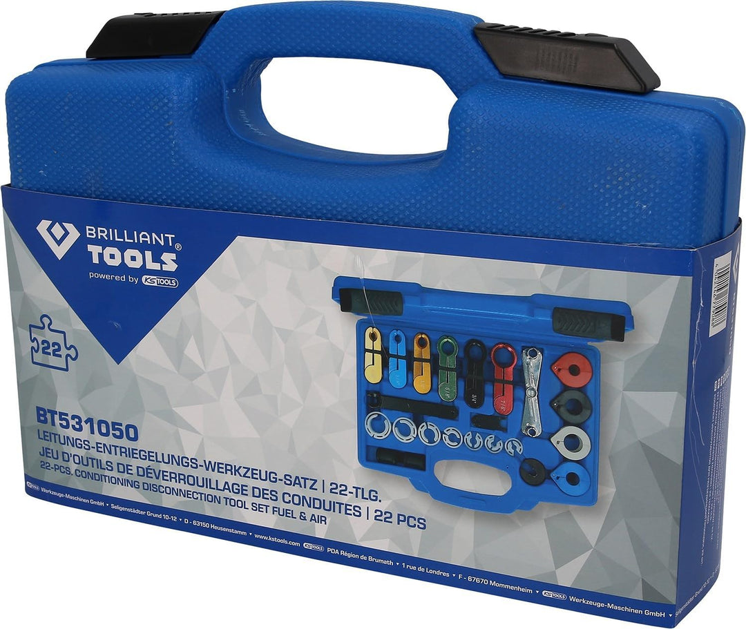 BRILLIANT TOOLS BT531050 Leitungs-Entriegelungs-Werkzeug-Satz, 22-tlg [Powered by KS TOOLS]