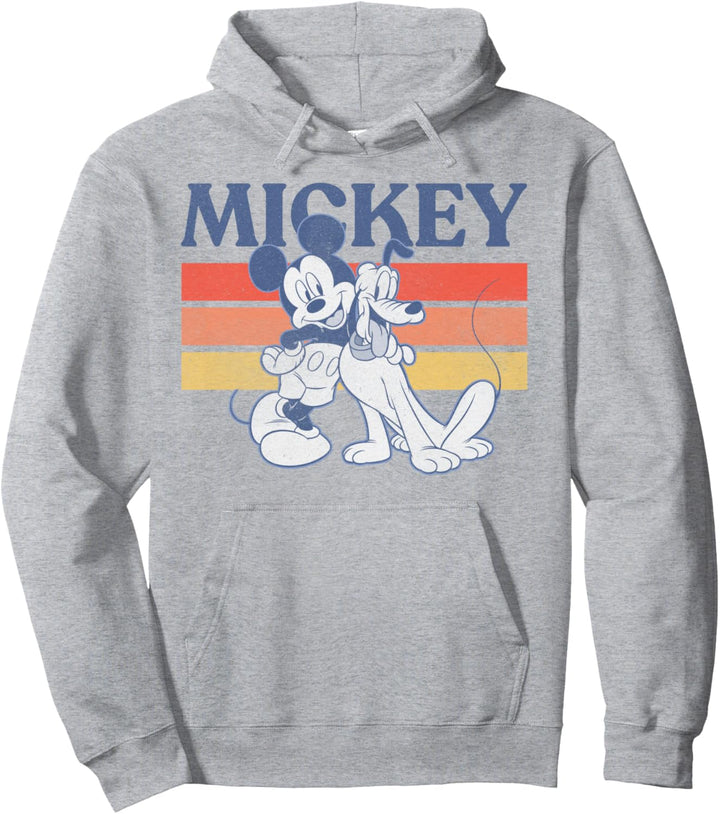 Disney Mickey And Friends Mickey & Pluto Outline Pullover Hoodie