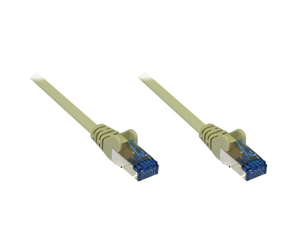 Patchkabel, Cat. 6A, S/FTP, PiMF, halogenfrei, 500MHz, grau, 7,5m, Good Connections® 7,5 m Cat. 6A -