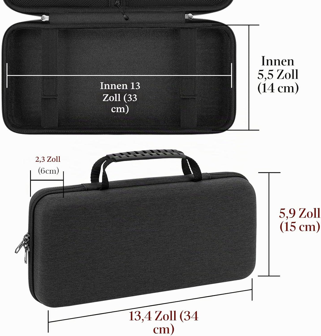 Linkidea Hard Travel Case für 75% Tastatur, Computer 84 Tasten Wireless Keyboard Tragetasche Schutzh