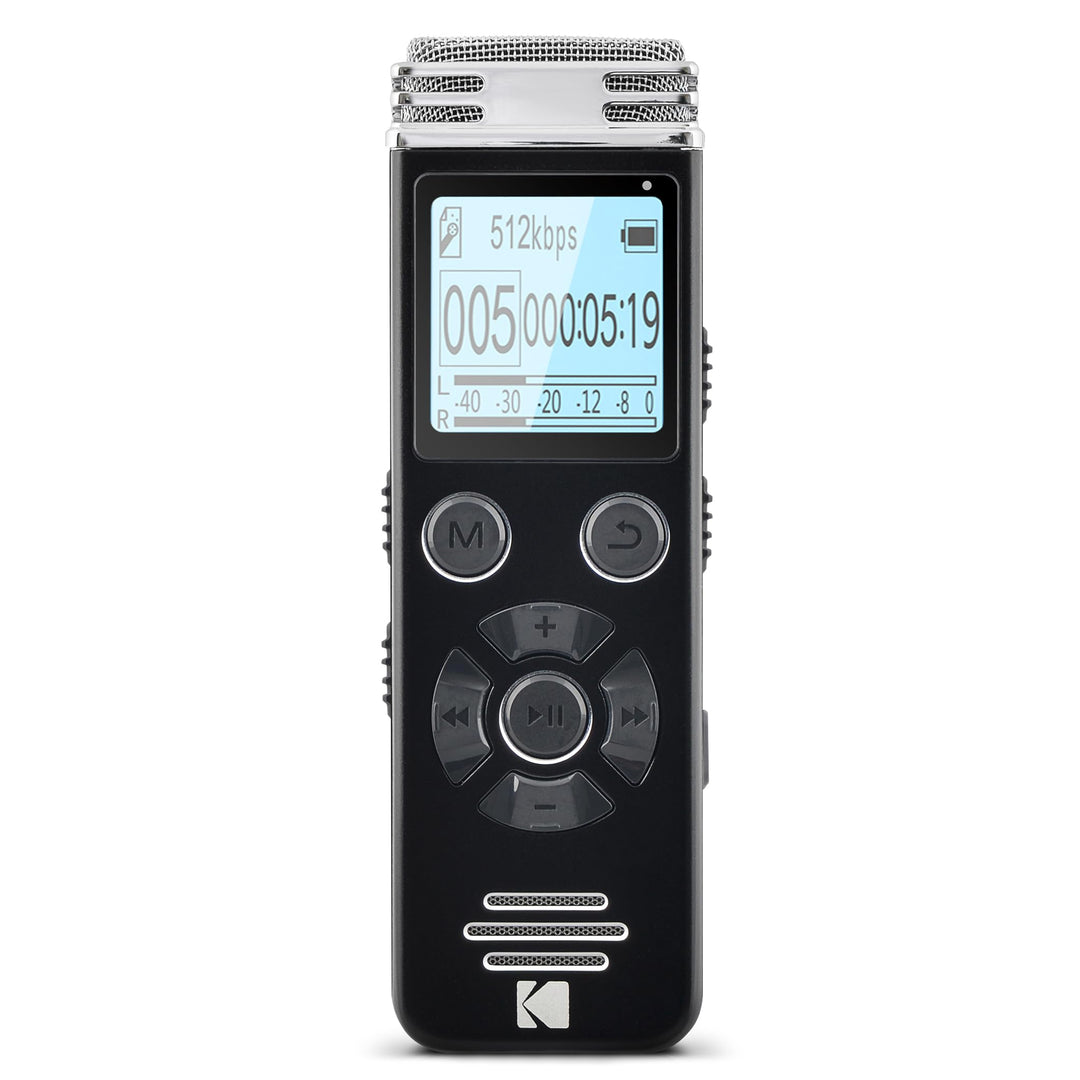 KODAK Hohe Intensität VRC450 digitaler Voice Recorder | Sprachgesteuertes wiederaufladbares Mini Dik