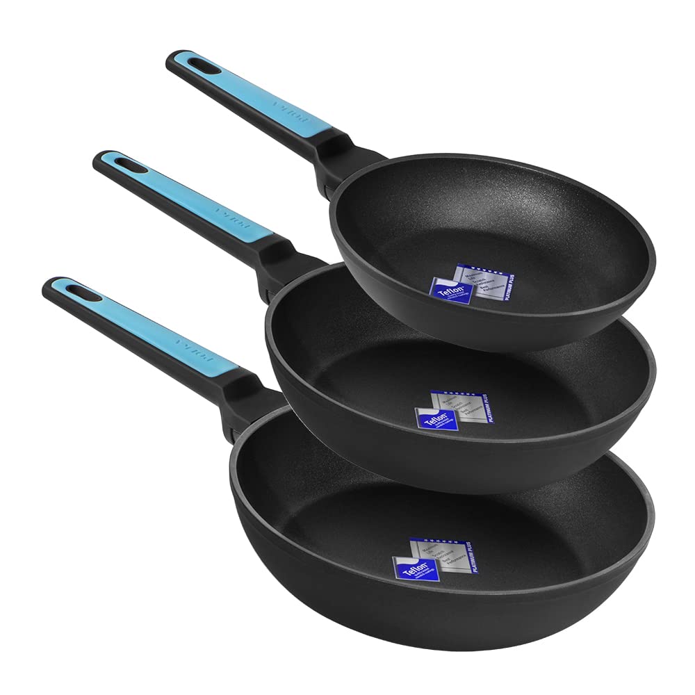 Cecotec Bratpfannen-Set Polka Platinum 20-24-28 Bucket Set Thunder (Platinum Kollektion, 20-24 - 28