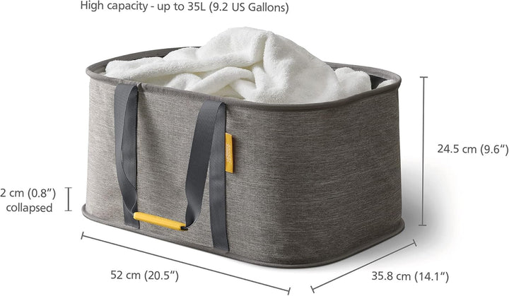 Joseph Joseph Hold-All - zusammenklappbare 35L Wäschekorb Tasche, strapazierfähiges Gewebe, feuchtig