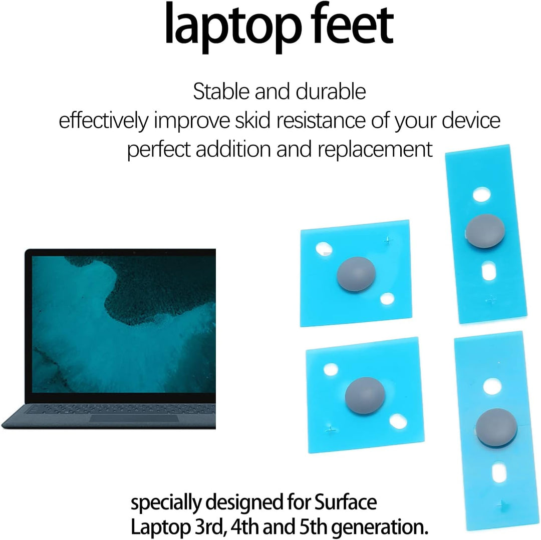 Laptop-Unterseite, Gummifüsse, rutschfeste, Runde Punkt-Laptop-Fusspolster, Ersatz für 3 4 5 (Blau),