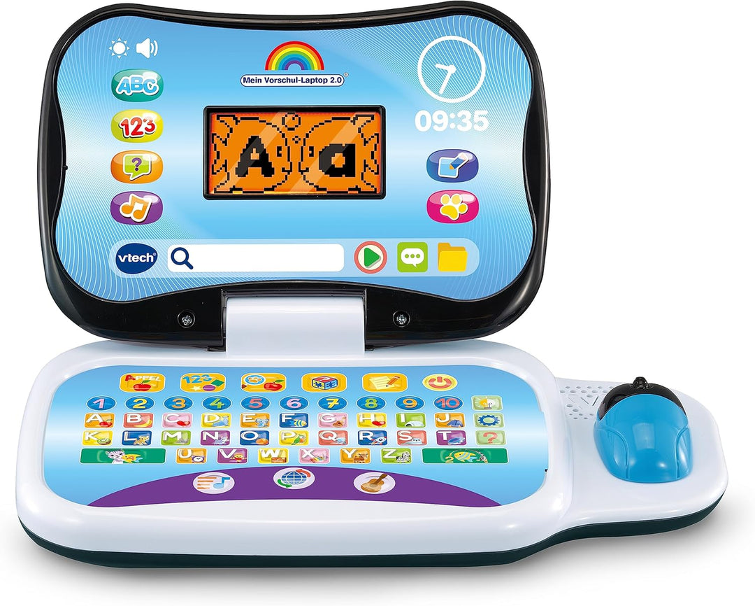 VTech Mein Vorschul-Laptop 2.0 – Lerncomputer zum Entdecken von Zahlen, Formen, Logik u. v. m. – Für