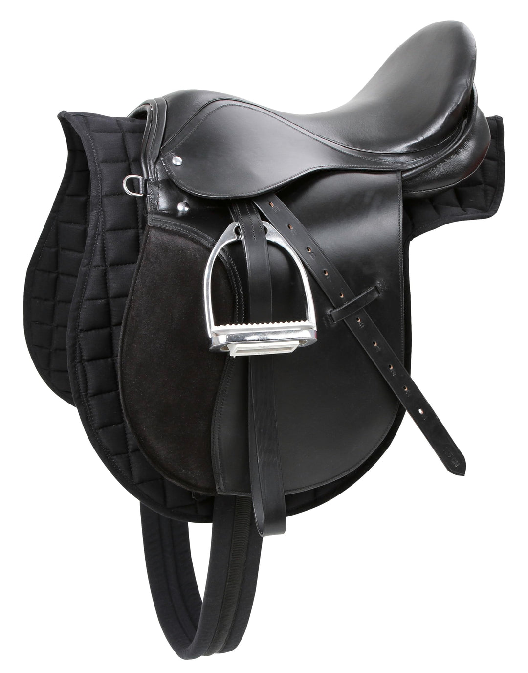 Kerbl 32285 Haflinger Sattelset,Katze, Pferd, schwarz Schwarz Haflinger: 17,5 Zoll, Schwarz Haflinge