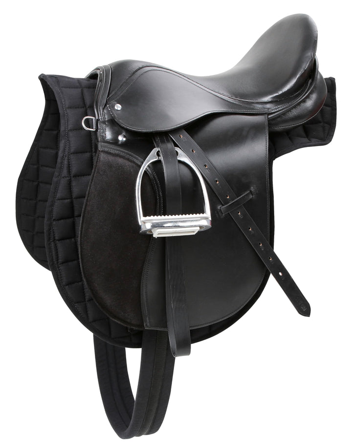 Kerbl 32285 Haflinger Sattelset,Katze, Pferd, schwarz Schwarz Haflinger: 17,5 Zoll, Schwarz Haflinge