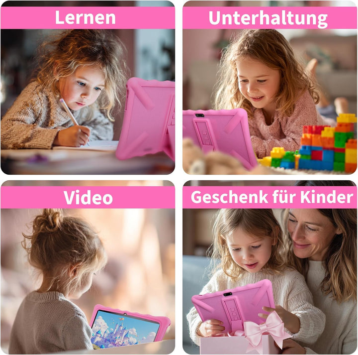 Veidoo Kinder-Tablet – 25,7 cm (10,1 Zoll) IPS-Augenpflege-Bildschirm, 7 GB (3 + 4) RAM, 64 GB ROM 5