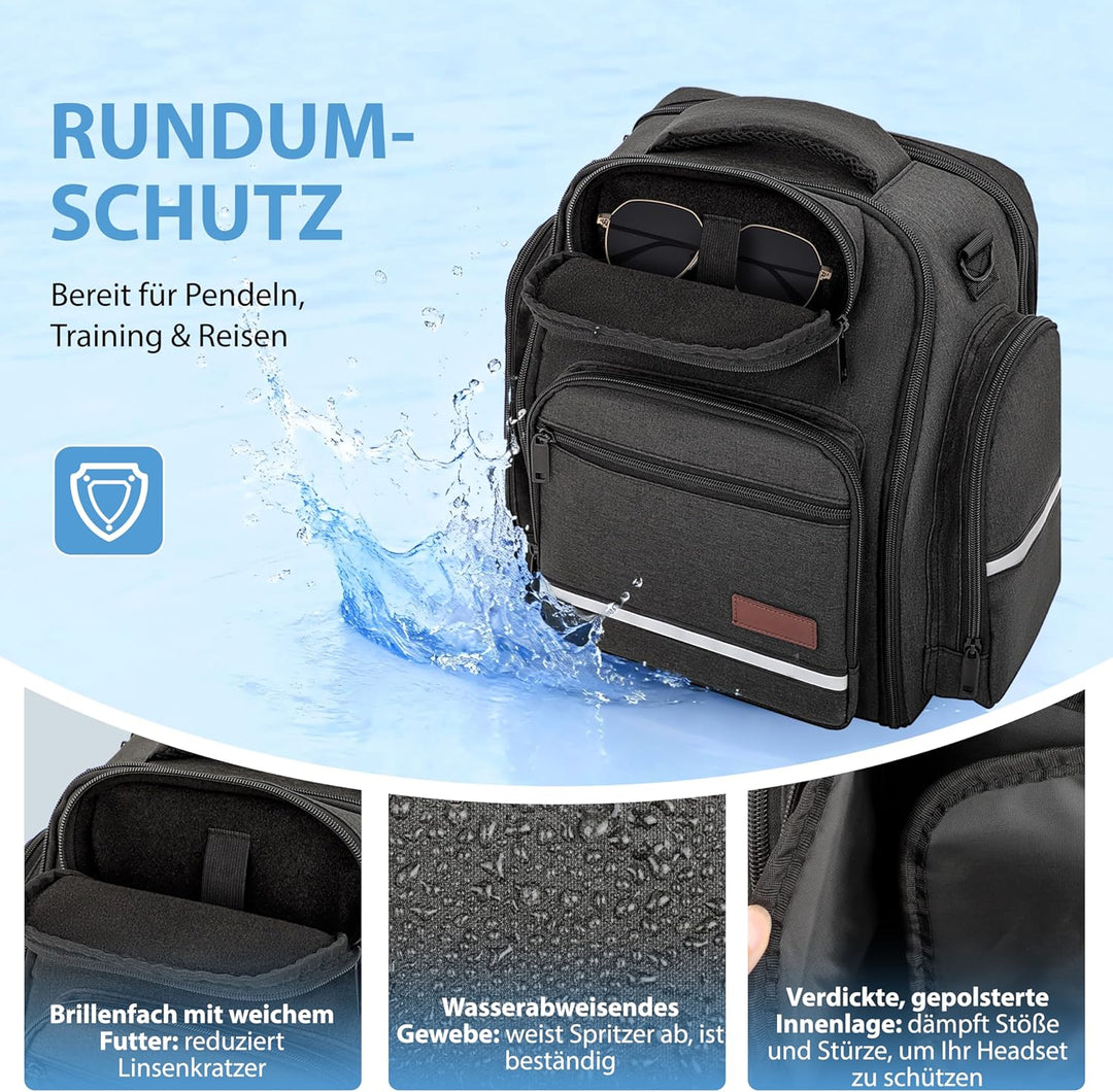 Pilotentasche, Flugtasche für Aviation Headset mit Polsterung, Passend für Headset, iPad & Flugzubeh