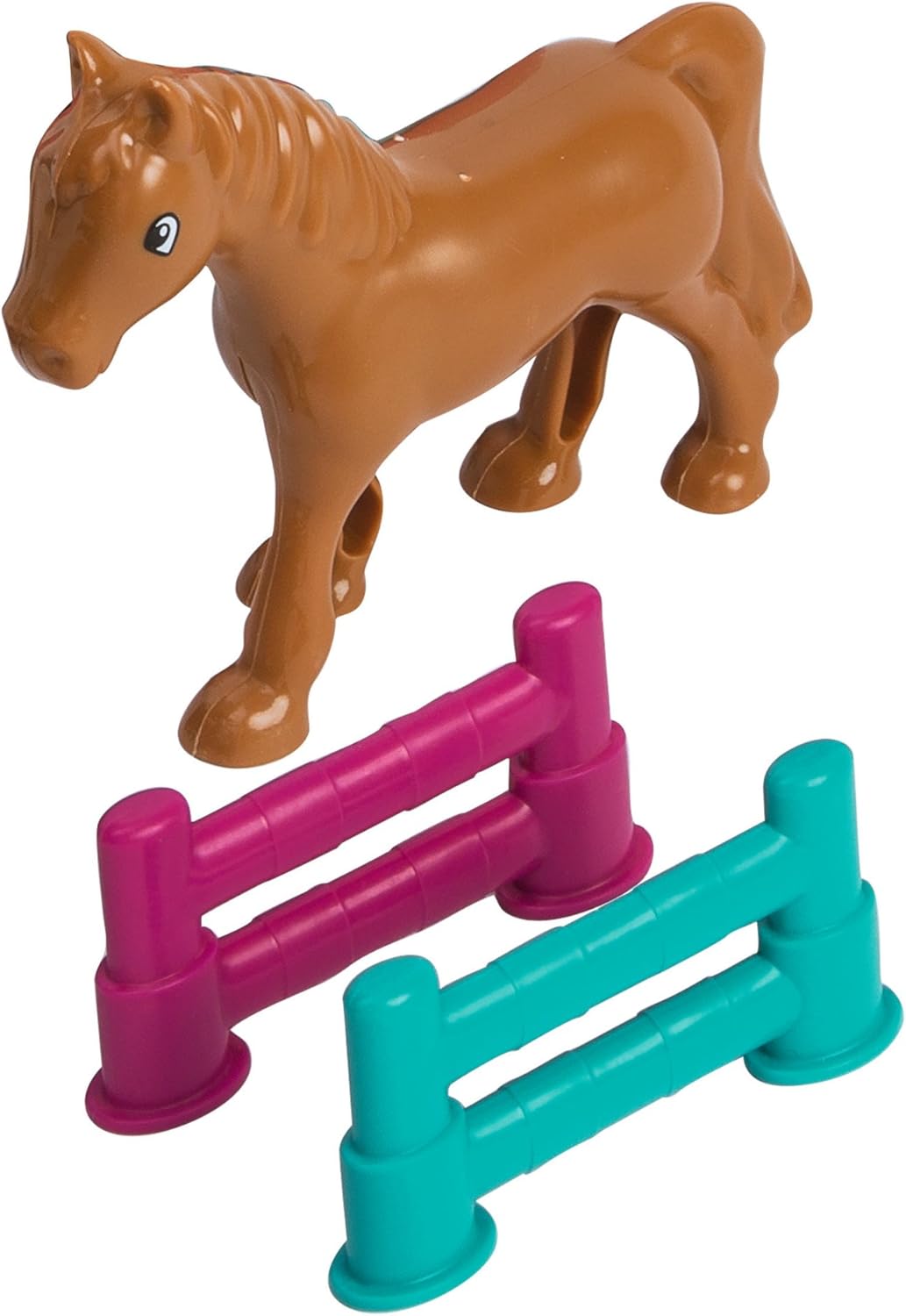 BIG Spielwarenfabrik 800055793 - BIG-Power Worker Mini Ponytransporter-Set Kinderspielzeug für Kinde