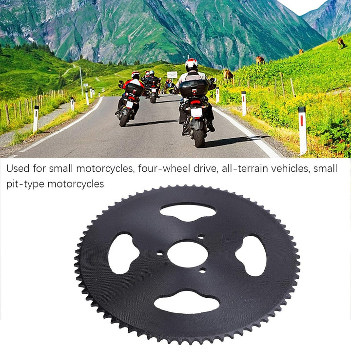 Nikou Kettenrad - Leichtes T8F 74T Zahn 35MM Stahl Kettenrad stabil Motorrad Ersatzzubehör