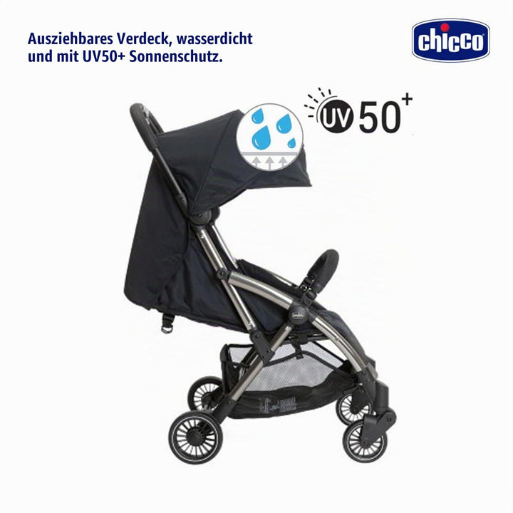 Chicco Baby Kinderwagen Chicco Cheerio Jet Black, Hydra, 1 Stück (1 Stück)