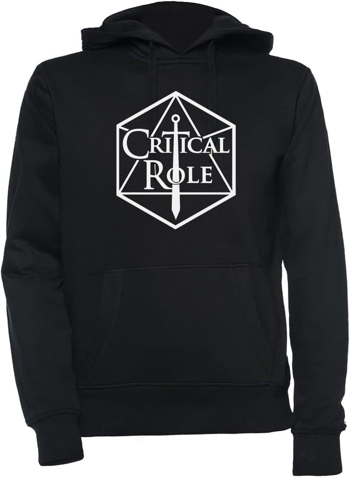 Luxogo Critical Role Logo Unisex Schwarz Kapuzenpullover Herren Damen Unisex Black Hoodie Men's Wome