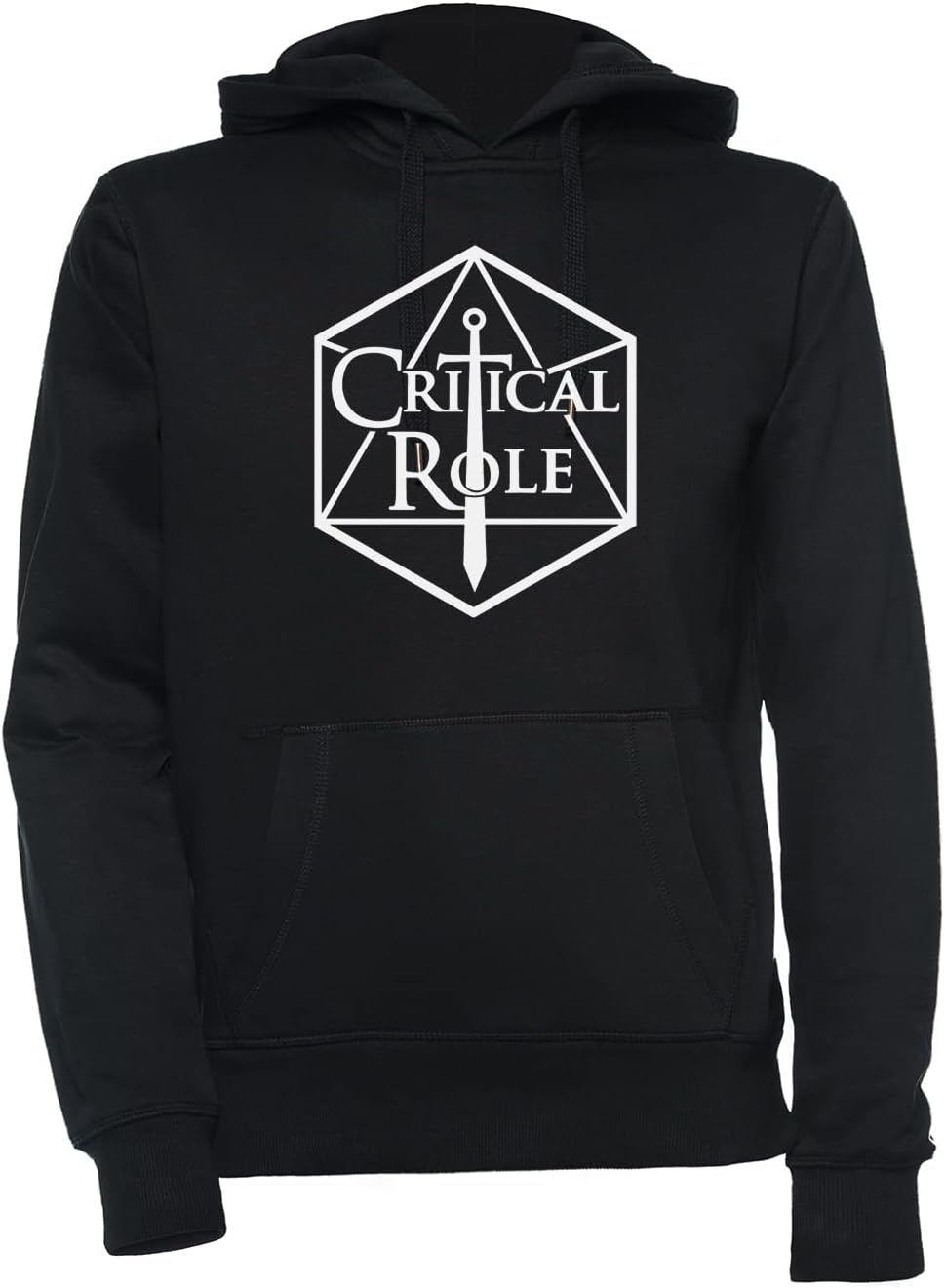 Luxogo Critical Role Logo Unisex Schwarz Kapuzenpullover Herren Damen Unisex Black Hoodie Men's Wome