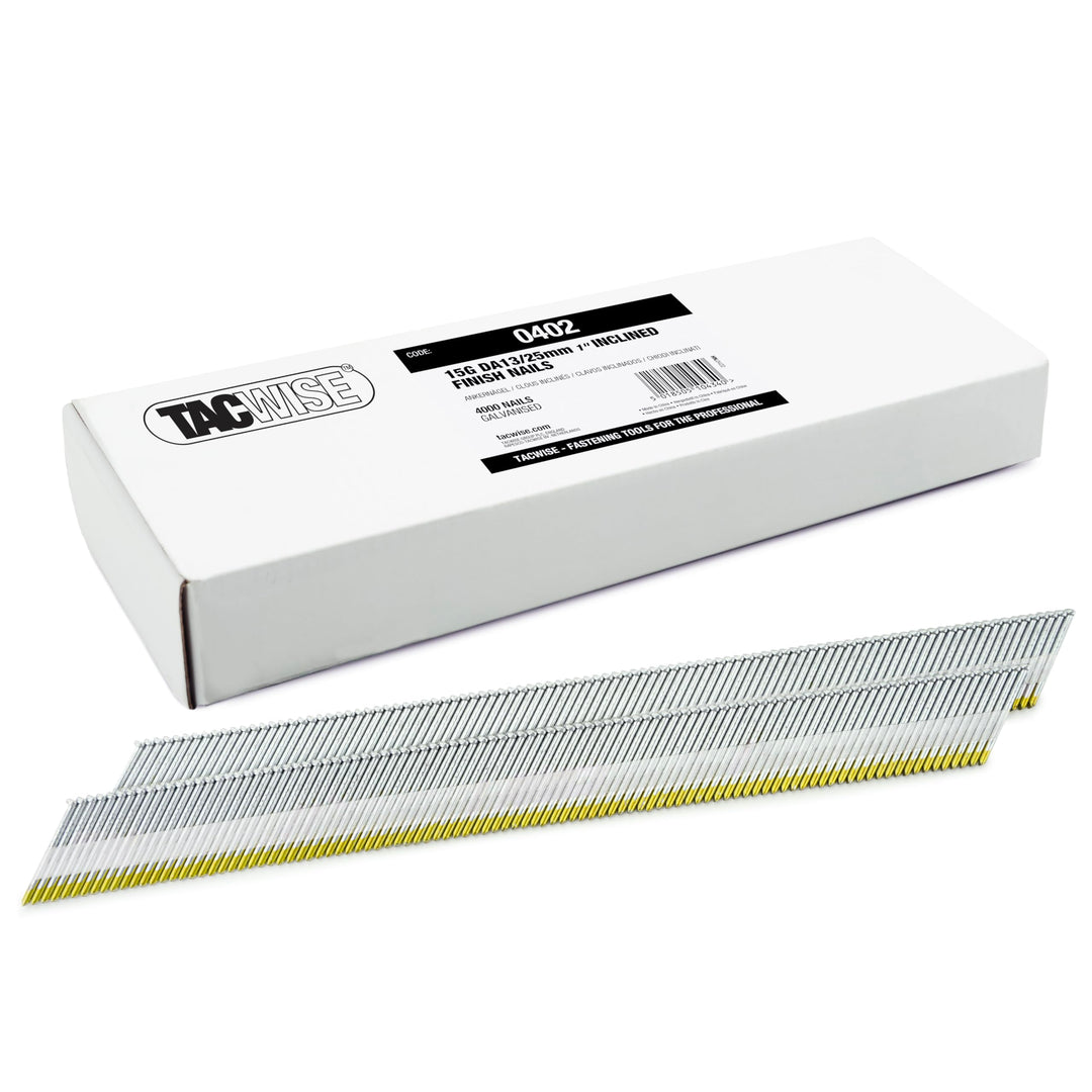 Tacwise 0402 Nägel Geneigt 15G/25mm (4.000 Stück pro Verpackung), 25mm