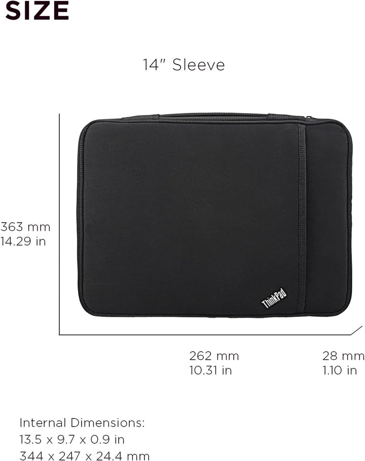 LENOVO ThinkPad 36cm 14Zoll Sleeve, Schwarz Single, Single