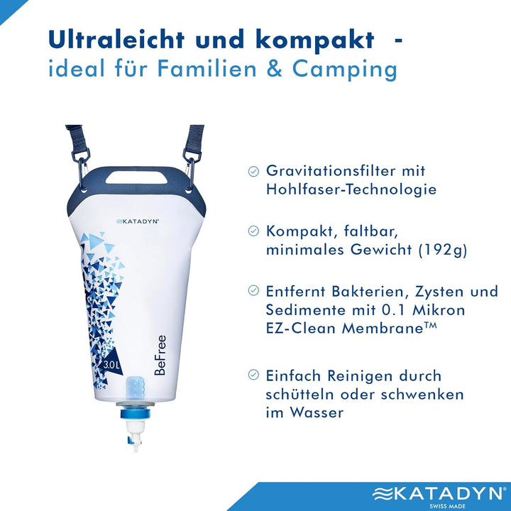 Katadyn BeFree Gravity Wasserfilter 3.0 Liter