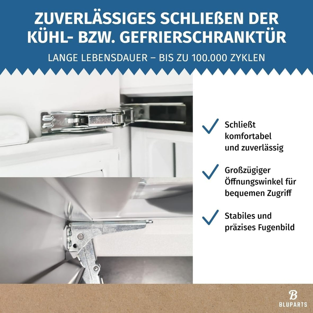 easyPART Kompatibel/Ersatz für Amica 10090982 Türscharnier Set oben unten wie AEG 4055504197 für Küh
