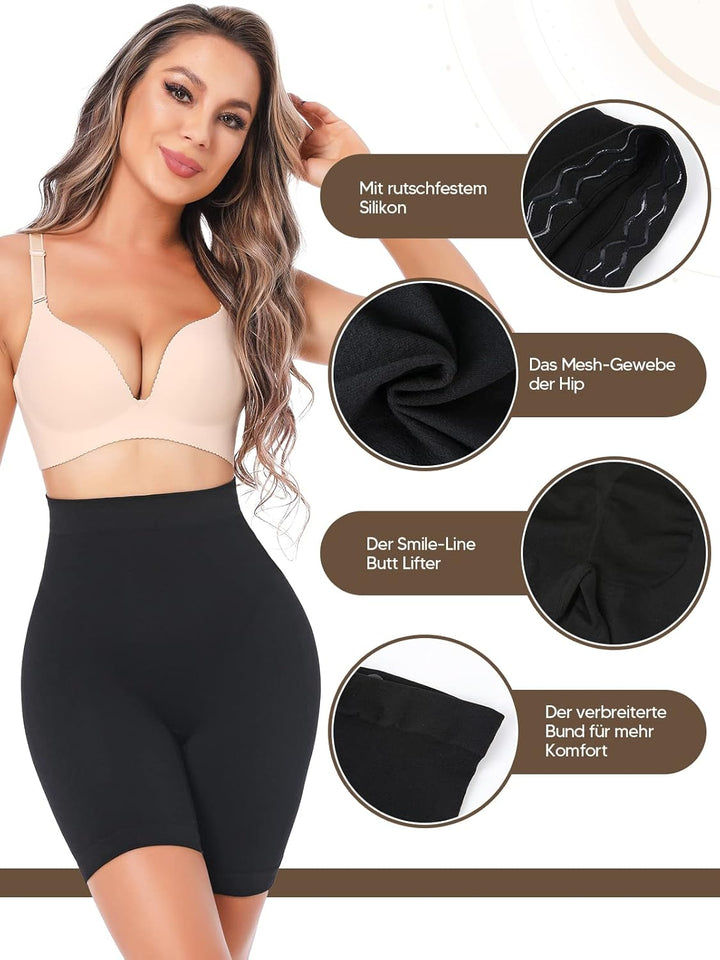 SLIMBELLE Miederpants Bauch Weg Damen Figurenformend Miederpants Tummy Control Shapewear Unterhose M