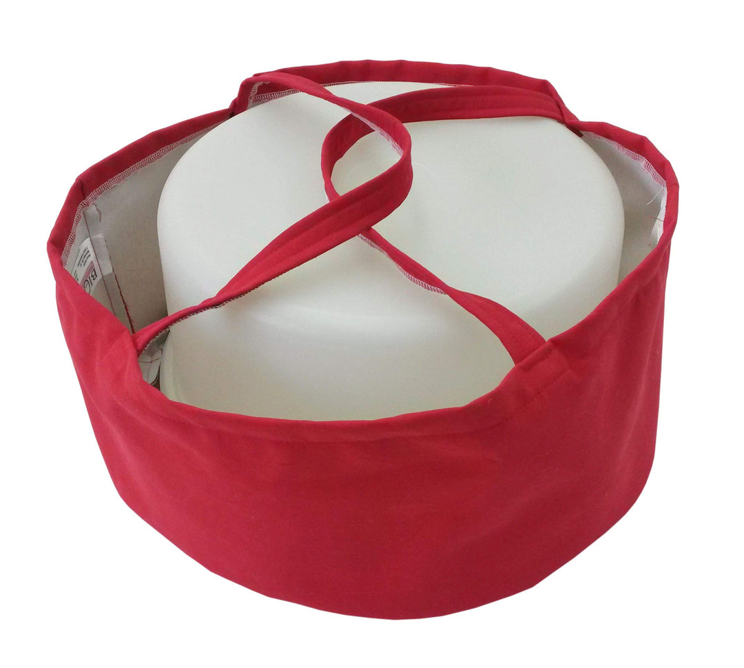 Biona Kuchentragetasche/Transportbox (Kuchen/Torten) bis Behälter ø 36 cm Höhe 20 cm, waschbar (rot)