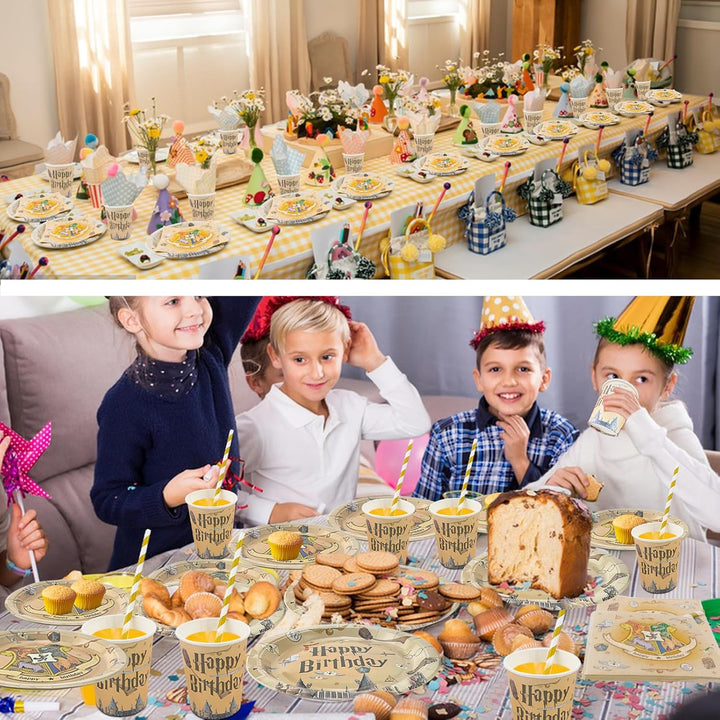 Harry Geburtstag Deko Magischer Wizard Partygeschirr Set 20 Gäste Harry Geburtstag Party Dekoratione