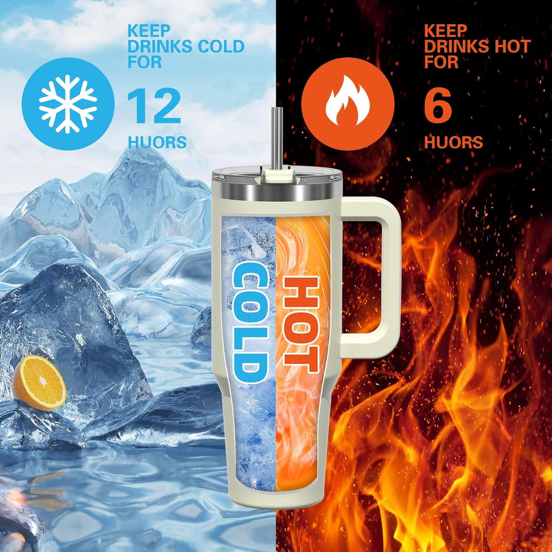 WATERSY 40oz Kaffeebecher to Go Thermobecher Doppelwandiger Edelstahl Vakuum Auslaufsicher Trinkbech
