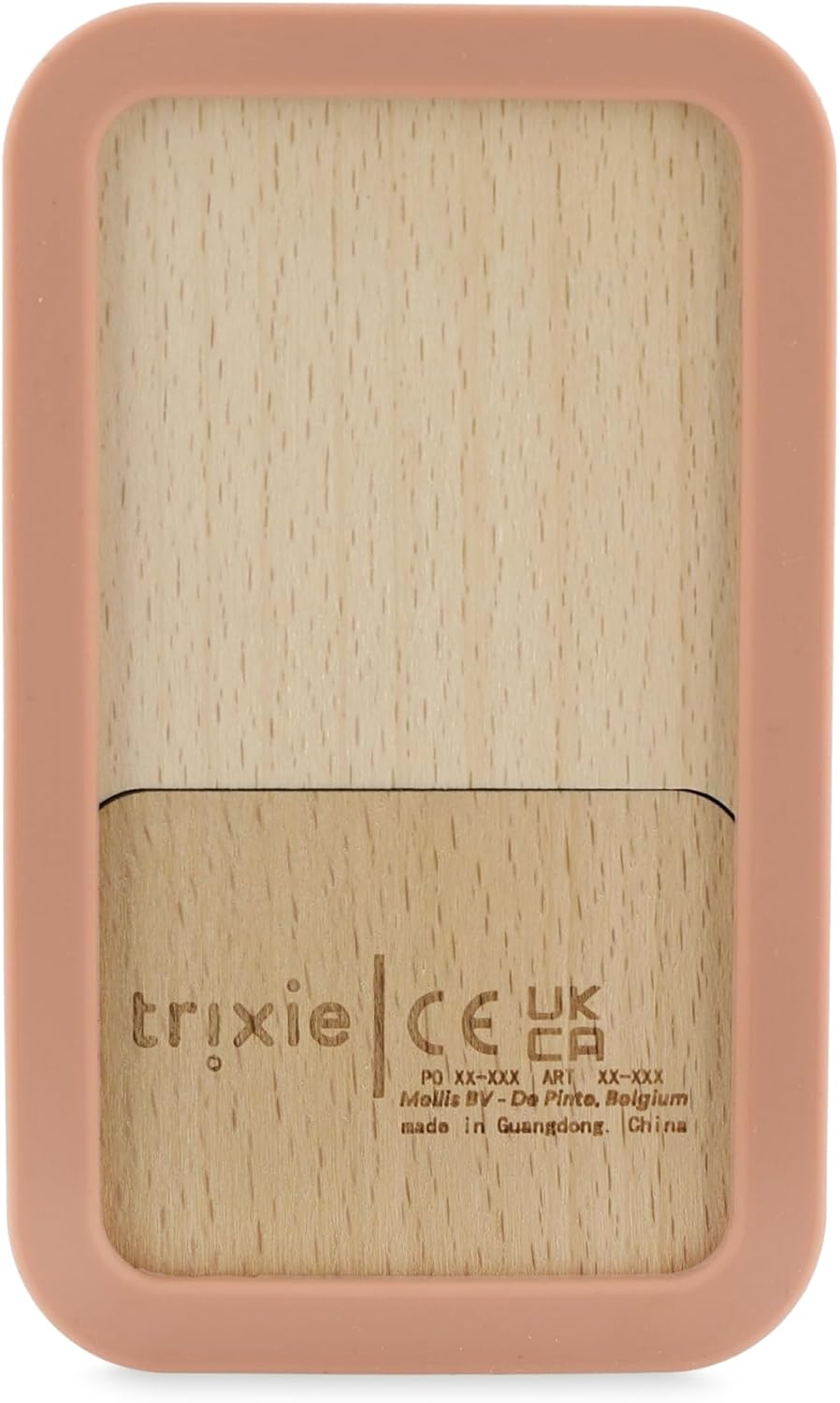 Trixie Babytelefon aus Holz aus Silikon, Motiv: Mrs. Cat | weiches und langlebiges Spielzeug zum Spi